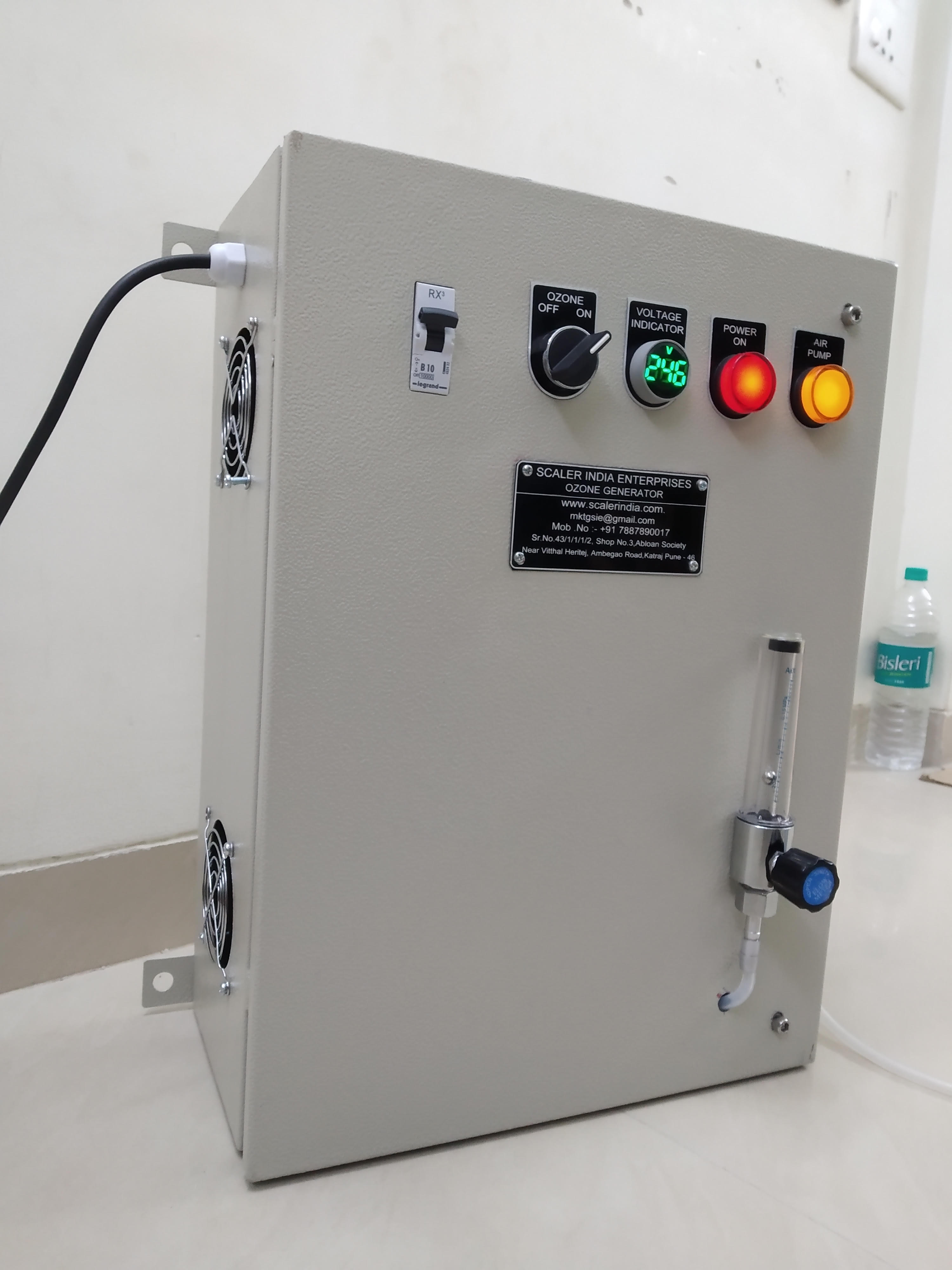 Aquaculture Ozone Generator - Stainless Steel, 460x380x230 Cm, Ivory White | 20 Gm/hr Ozone Output, Automatic Operation, 500 Ma Power, 1 Year Warranty