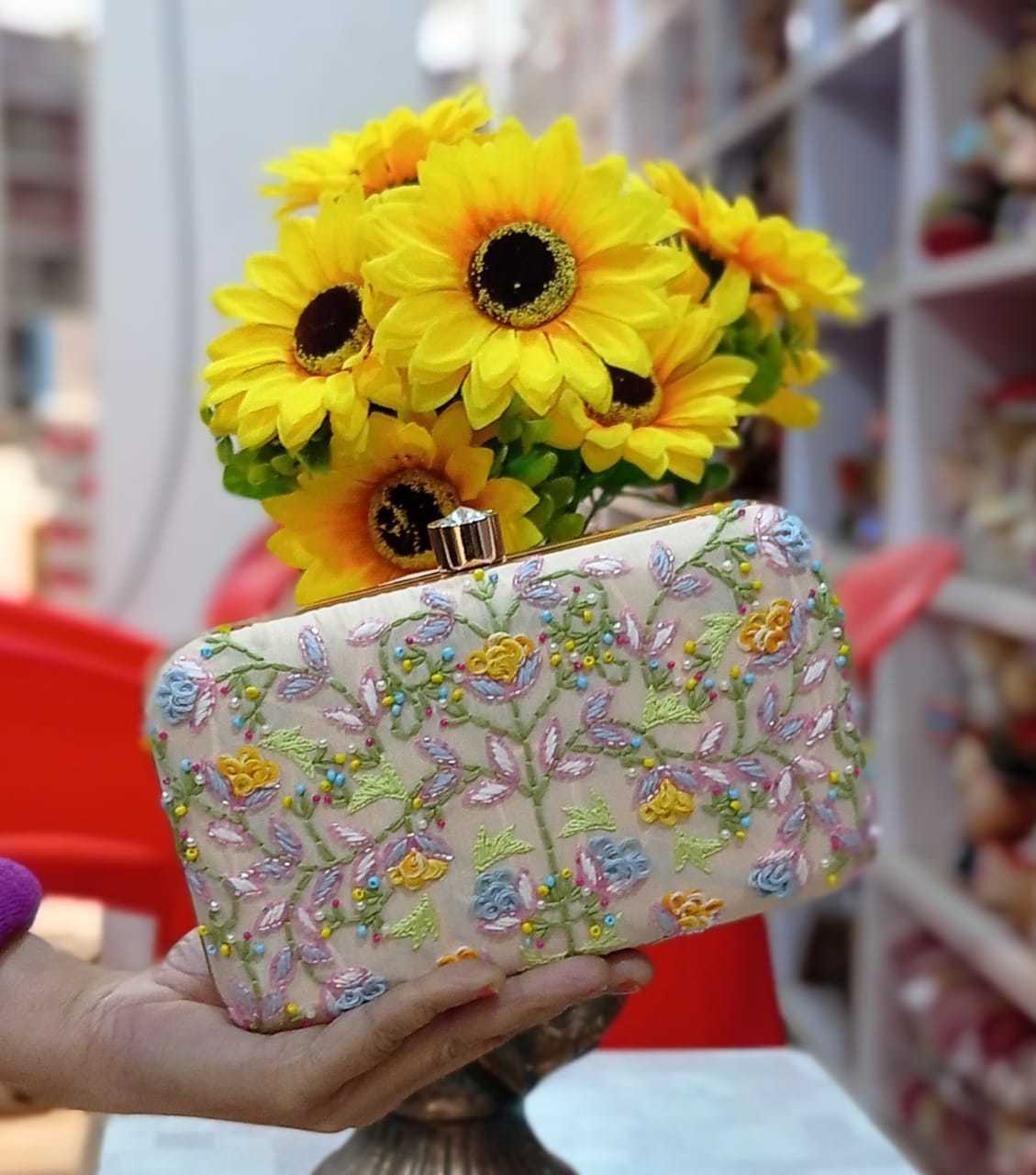 Pink Women Handmade Clutch