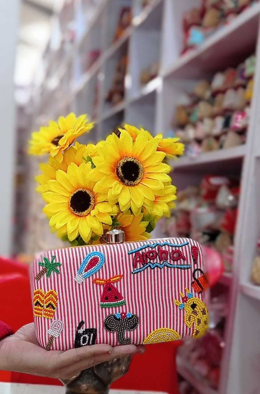 Peach Custom Designer Clutches