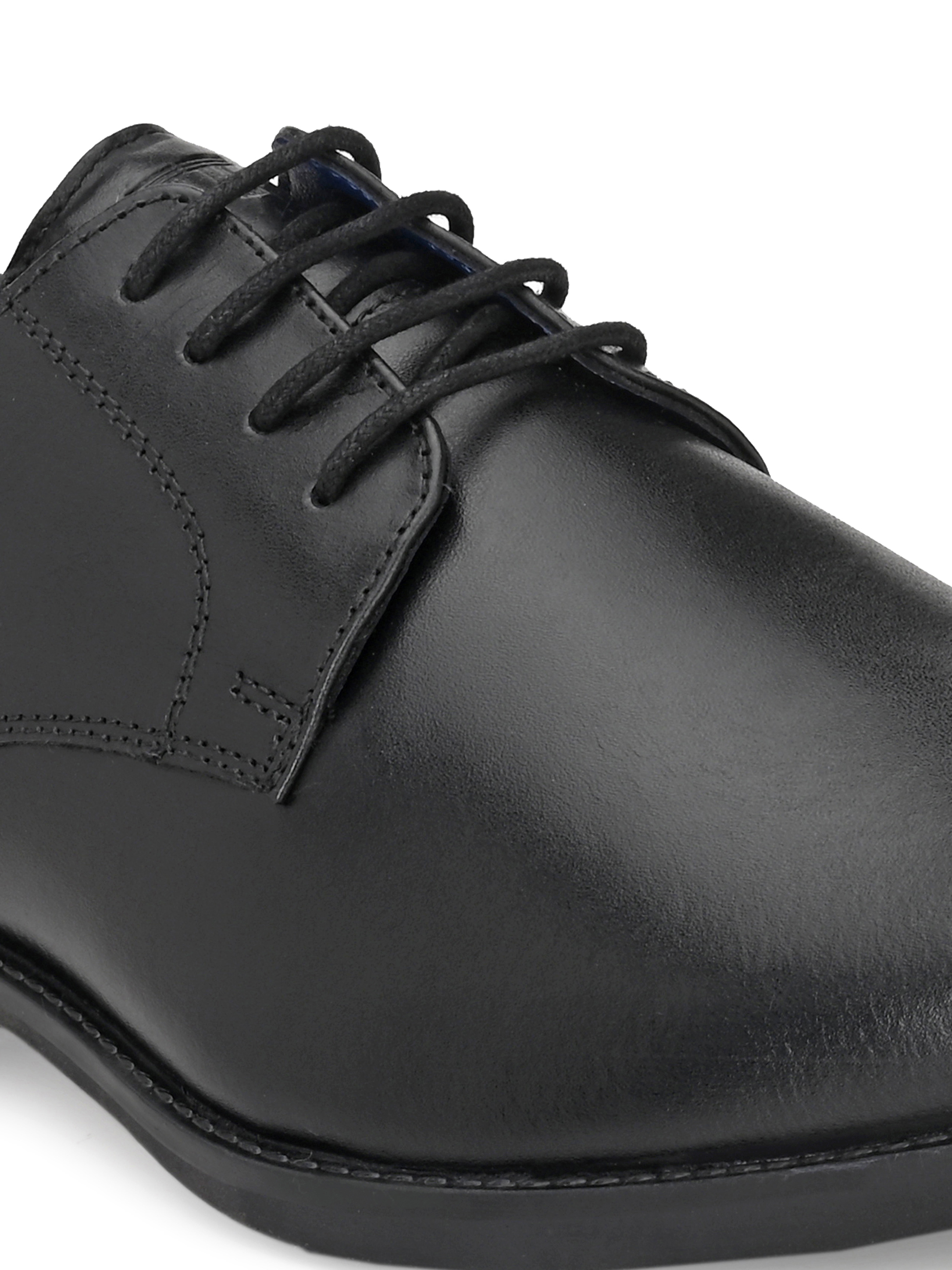 Dry Cleaning Men Black Pu Leather Formal Shoes