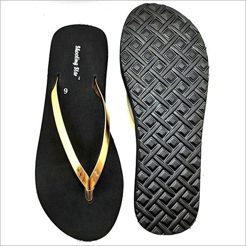 Rubber Ladies Ortho Black Soft Slipper