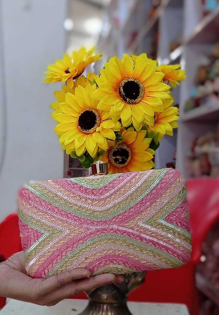 Multi Crafted Designer Clutch