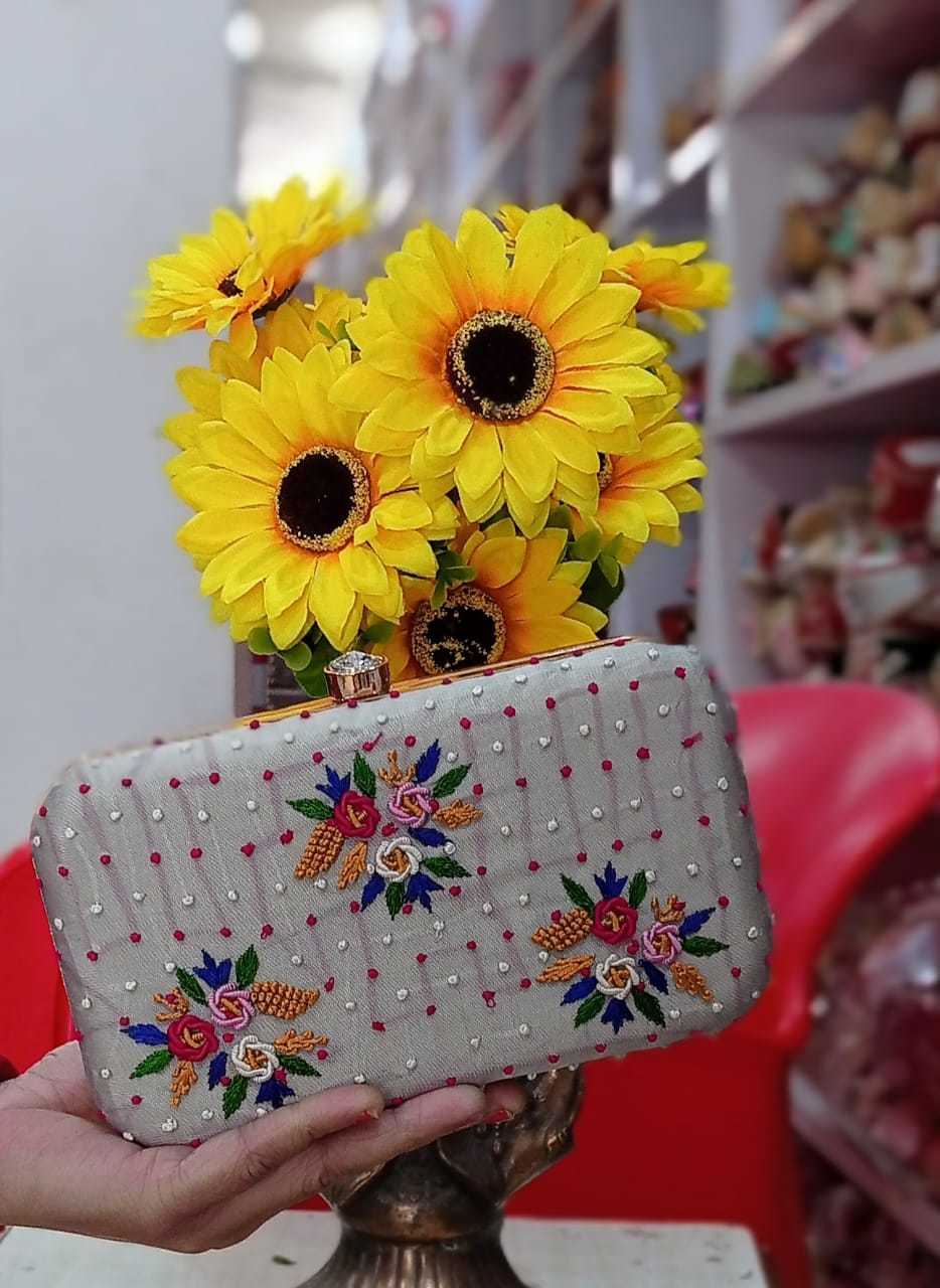 Multi Crafted Designer Clutch