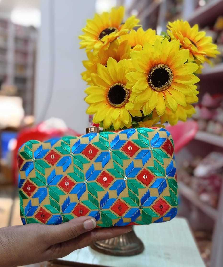 Peach Fancy Designer Clutch
