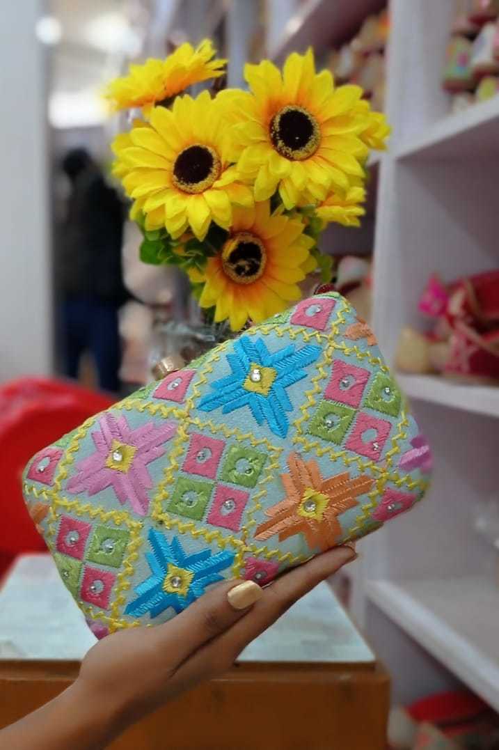Peach Fancy Designer Clutch
