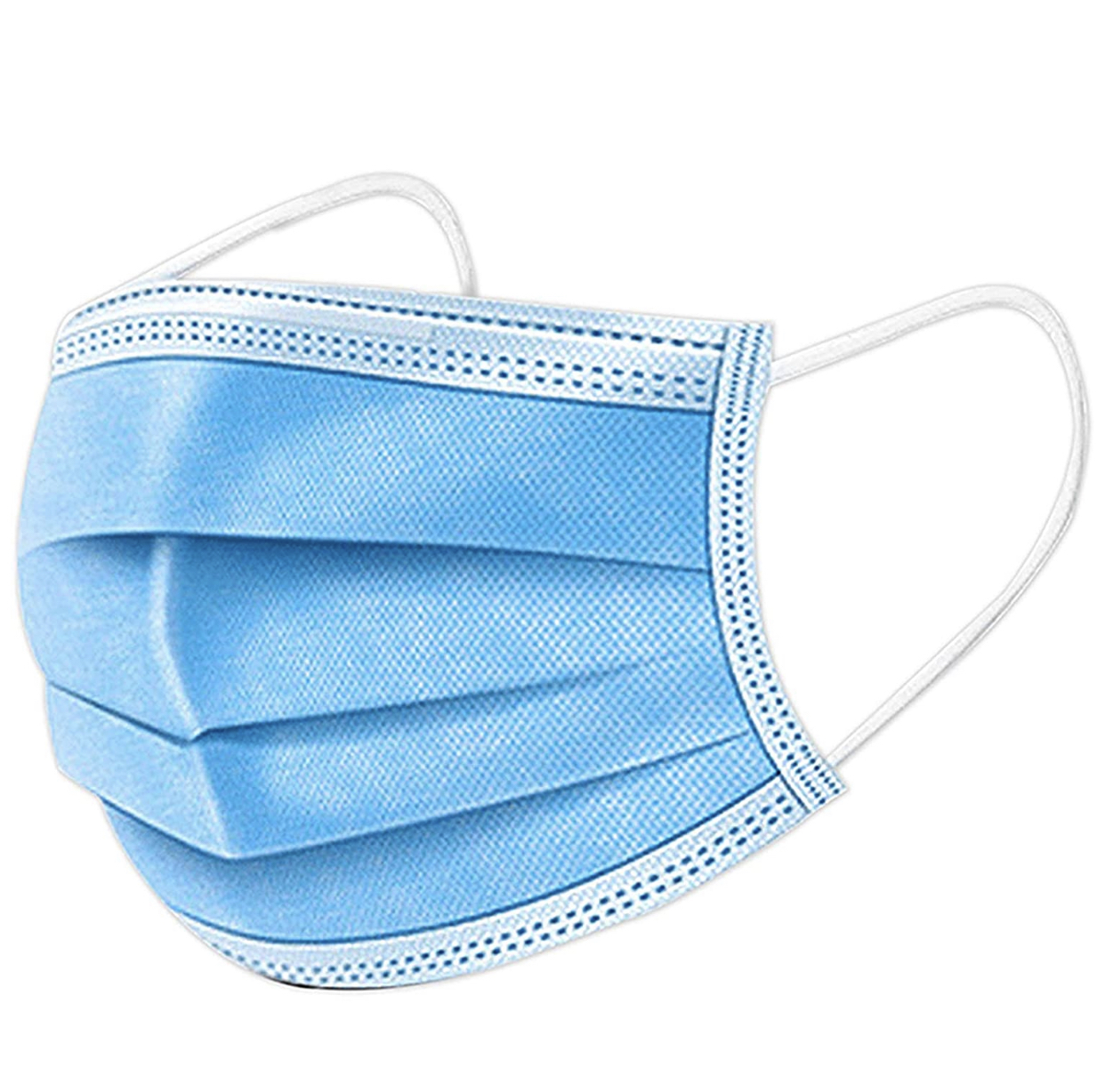 Disposable Face Mask - Pp Spun Bond 3 Layer, 17.5cm X 9cm | Blue, Green, White, Aami Level-2 Barrier Protection, Tear Resistant, Eco-friendly