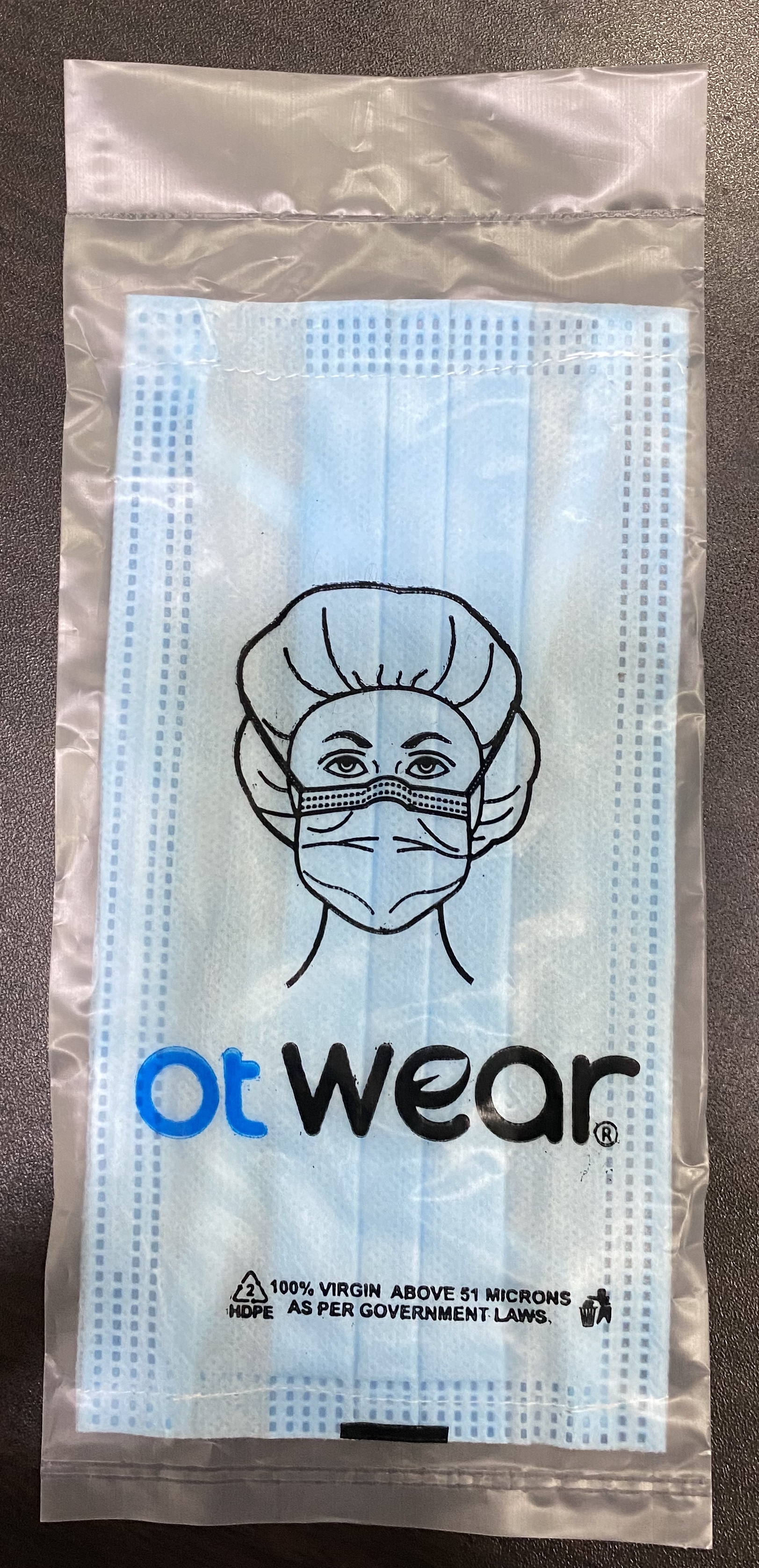 Disposable Face Mask - Pp Spun Bond 3 Layer, 17.5cm X 9cm | Blue, Green, White, Aami Level-2 Barrier Protection, Tear Resistant, Eco-friendly
