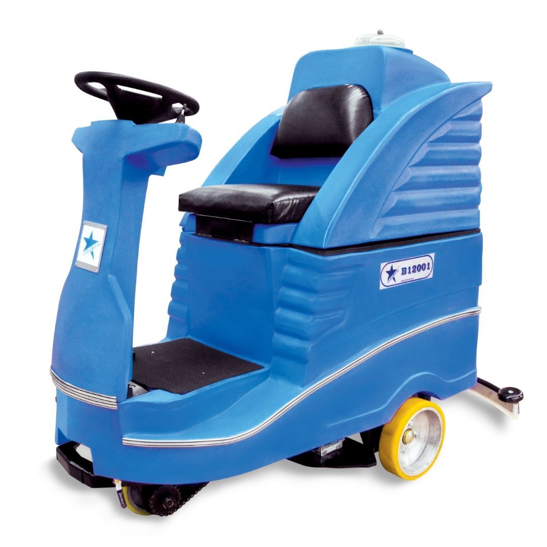 Ride-on Floor Scrubber Machines Cold Water Cleaning