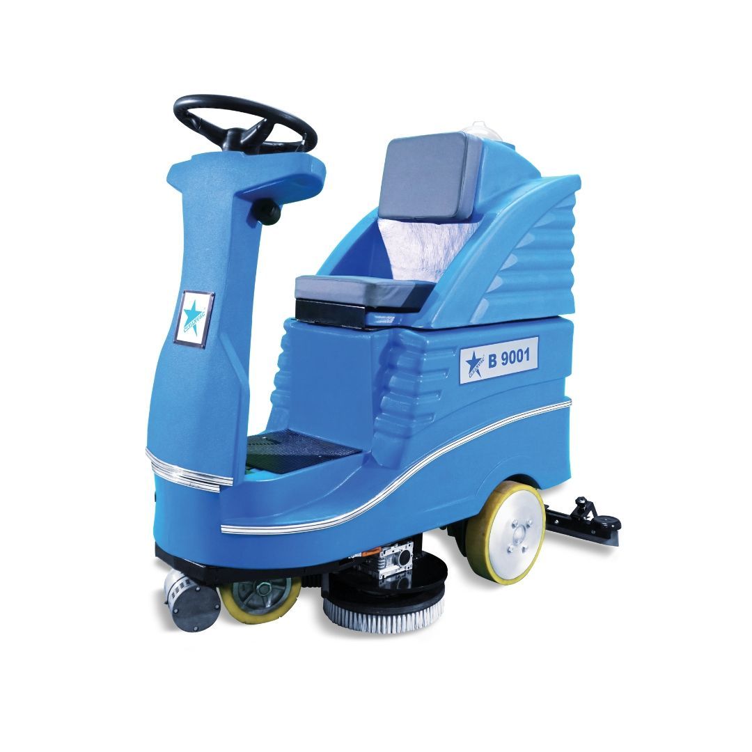 Ride-on Floor Scrubber Machines Cold Water Cleaning