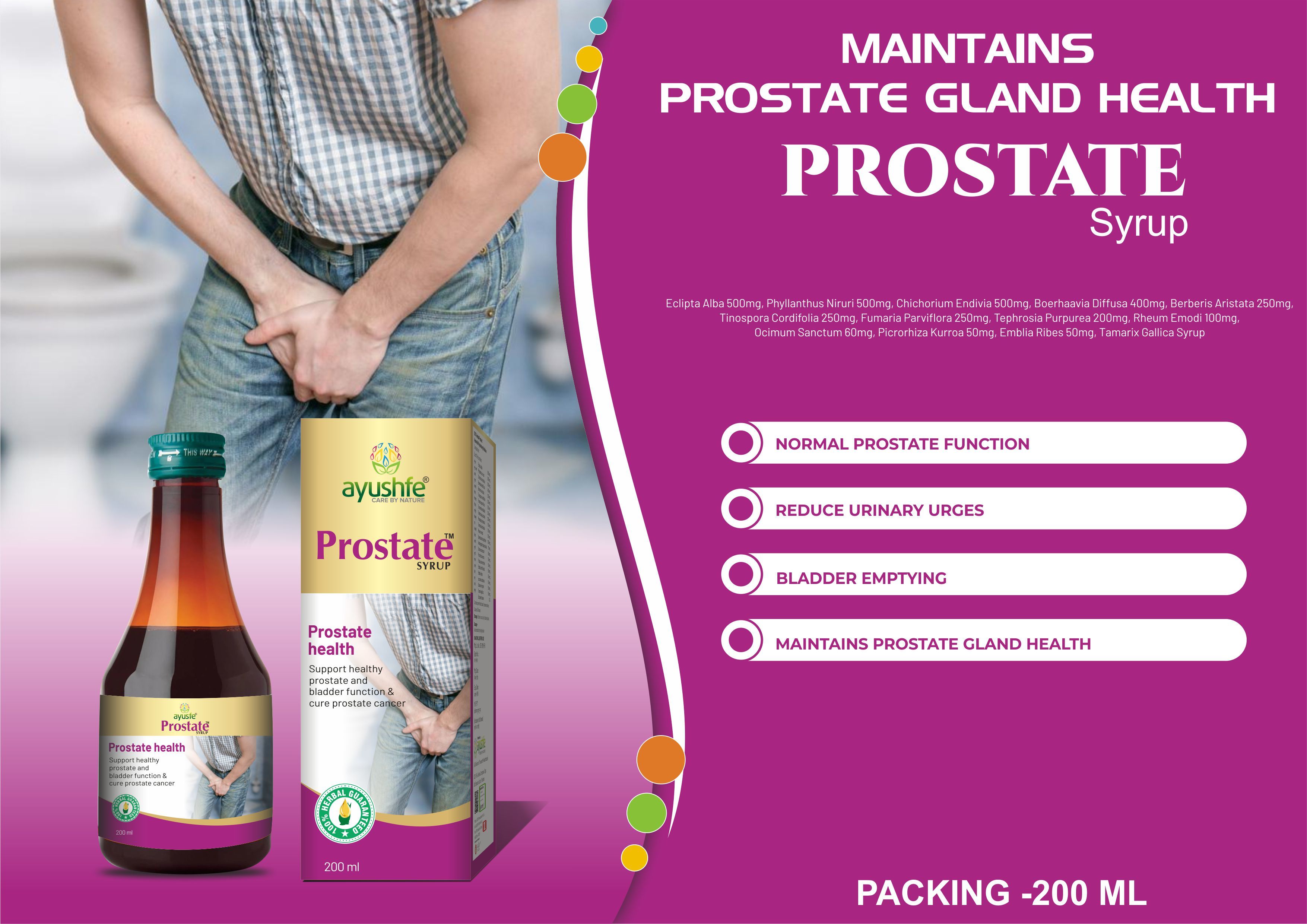 Truworth Prostate Syrup & Tablet - Age Group: For Adults