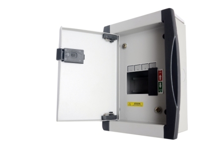 4 Way Mcb Distribution Board - Iron Material, Double Door Design, Havells Grey Color | 100% Accuracy, Painted Surface Treatment, Mcb Box