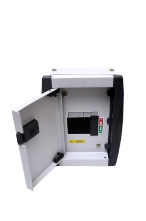 4 Way Mcb Distribution Board - Iron Material, Double Door Design, Havells Grey Color | 100% Accuracy, Painted Surface Treatment, Mcb Box