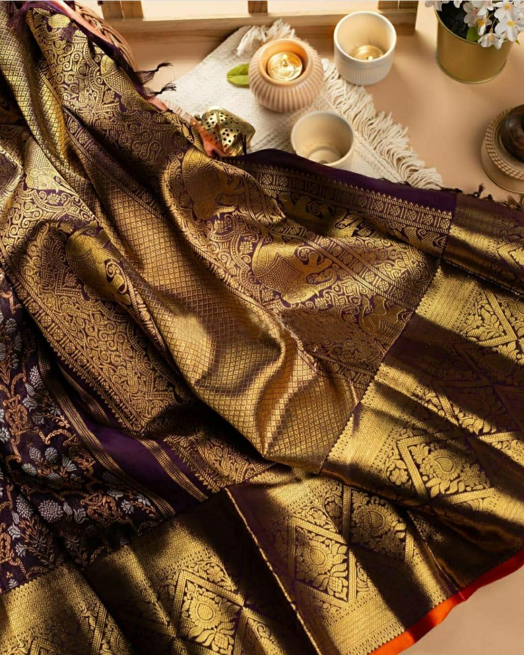 Multi Colour Ladies Banarasi Silk