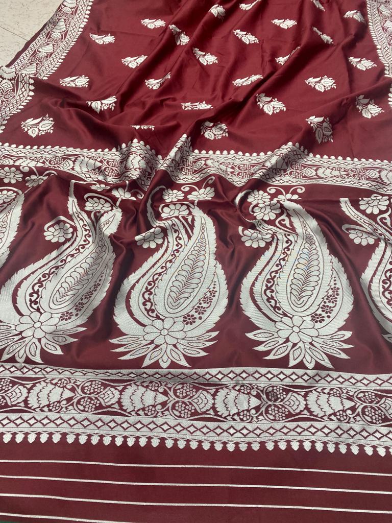 Ladies Soft Lichi Silk Saree - Multi Colour, Beautiful Rich Pallu With Jacquard Work | Ideal For Traditional Occasions, Bollywood Style