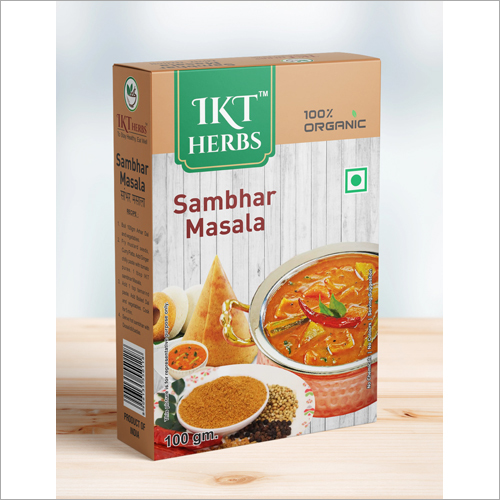 Sambhar Masala - 100 Gm Box | Authentic Indian Spices, Cool & Dry Storage, 12 Months Shelf Life
