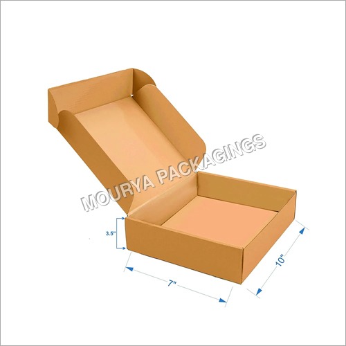 3 Ply Corrugated Box - Corrugated Board, Rectangle Shape, Brown Color | Customized Size, Style, Designed for Food Safety, Impact Resistant