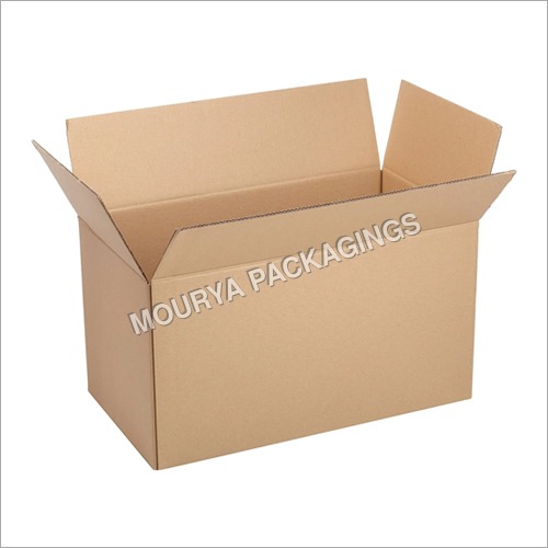 5 Ply Corrugated Box - Corrugated Board Material, Rectangular Shape, Brown Color | Lightweight, Resilient, Heavy-Duty Packaging for Industrial, Food, and Pharmaceutical Goods