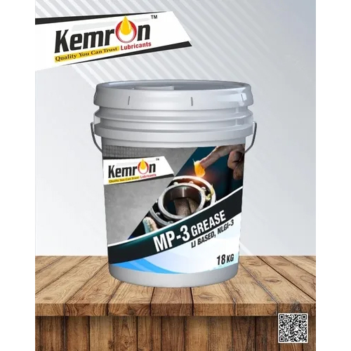 Kemron MP3 Grease - NLGI Grade 3, Yellow Color, 1 Kilogram Container | Automotive and Industrial Use, Natural Smell