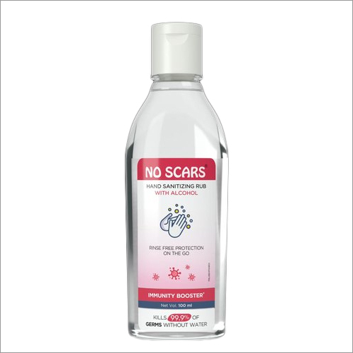 100 Ml No Scars Hand Sanitizing Rub With Alcohol Application: Personal Care