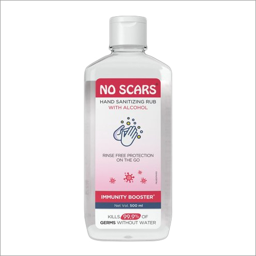 500 Ml No Scars Hand Sanitizing Rub With Alcohol Application: Personal Care