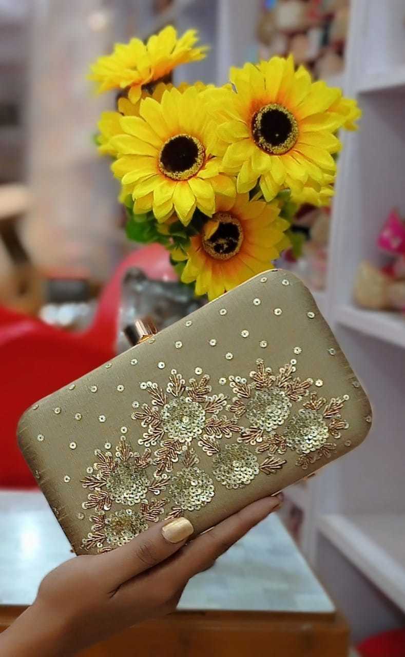 Peach Ethnic Clutches