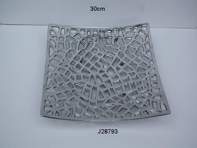 Aluminium Aluminum Bowl Square Shape In Mirror Polish