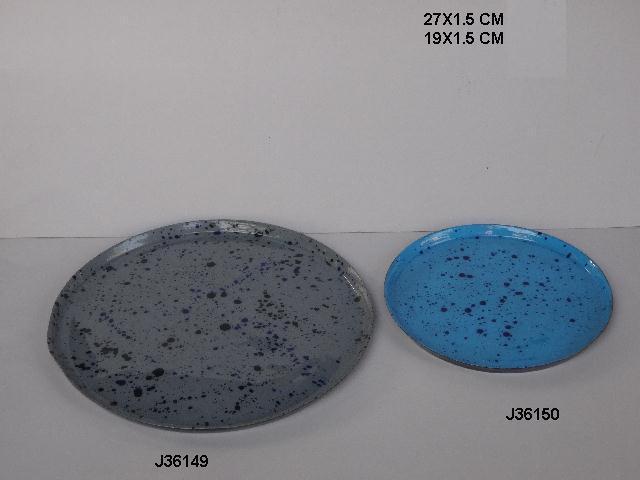 Black Enamel Plate Bade In Aluminum