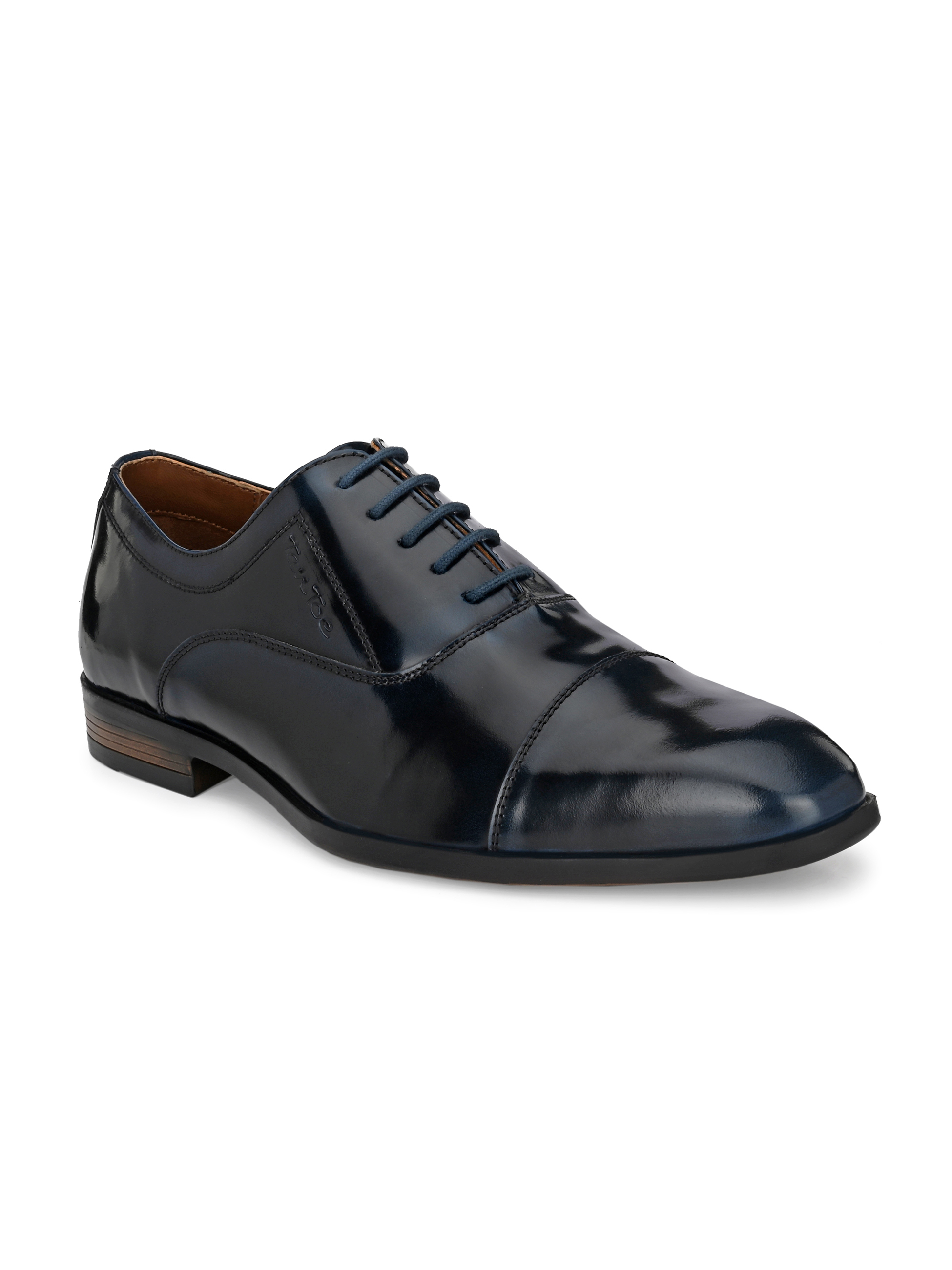 Black Men Black/navy Brush Off Brogue Shoes