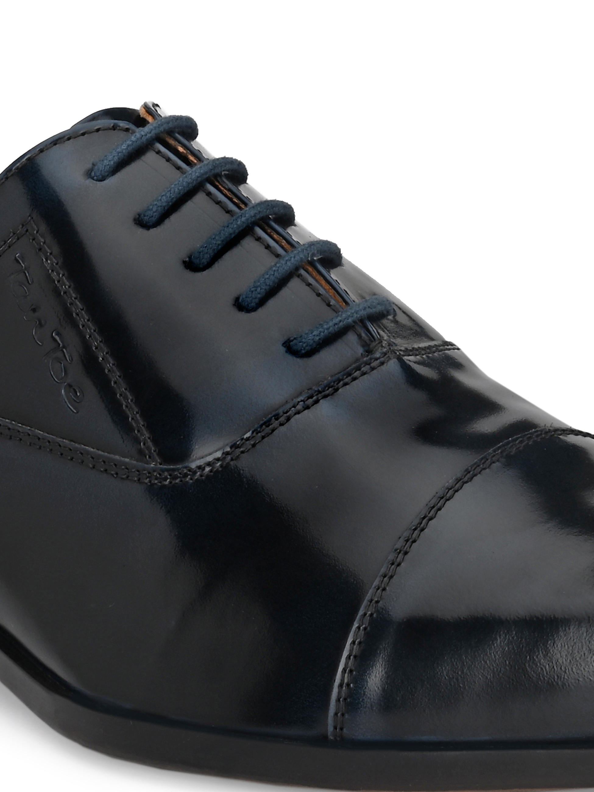 Black Men Black/navy Brush Off Brogue Shoes