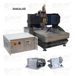 4axis Mini CNC Machine - Stainless Steel, 600*400*80mm Working Area | Low Energy Consumption, Automatic Operation, High Precision