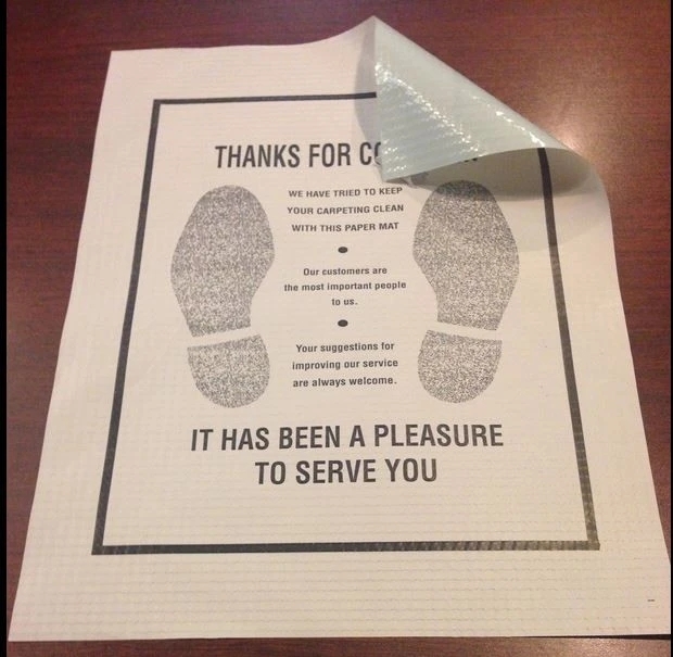 Value Paper Floor Mats