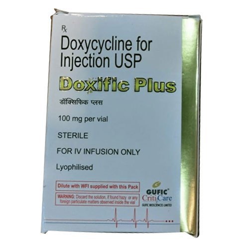 Doxycycline Injection - 100mg Composition, Prescription Antimalarial Treatment by Gufic CntiCare