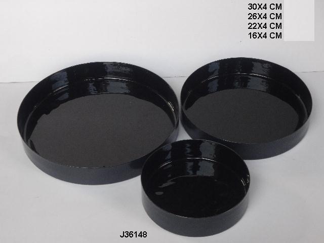 Black Cake Stand Enamel Color