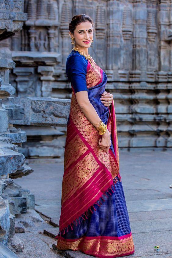 Breathable Organic Lichi Silk Saree - 5.5 Meter Length, Multi-color For Traditional Occasions, Perfect For All Seasons - Bollywood Style