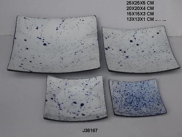 All Enamel Metal Bowl Tray