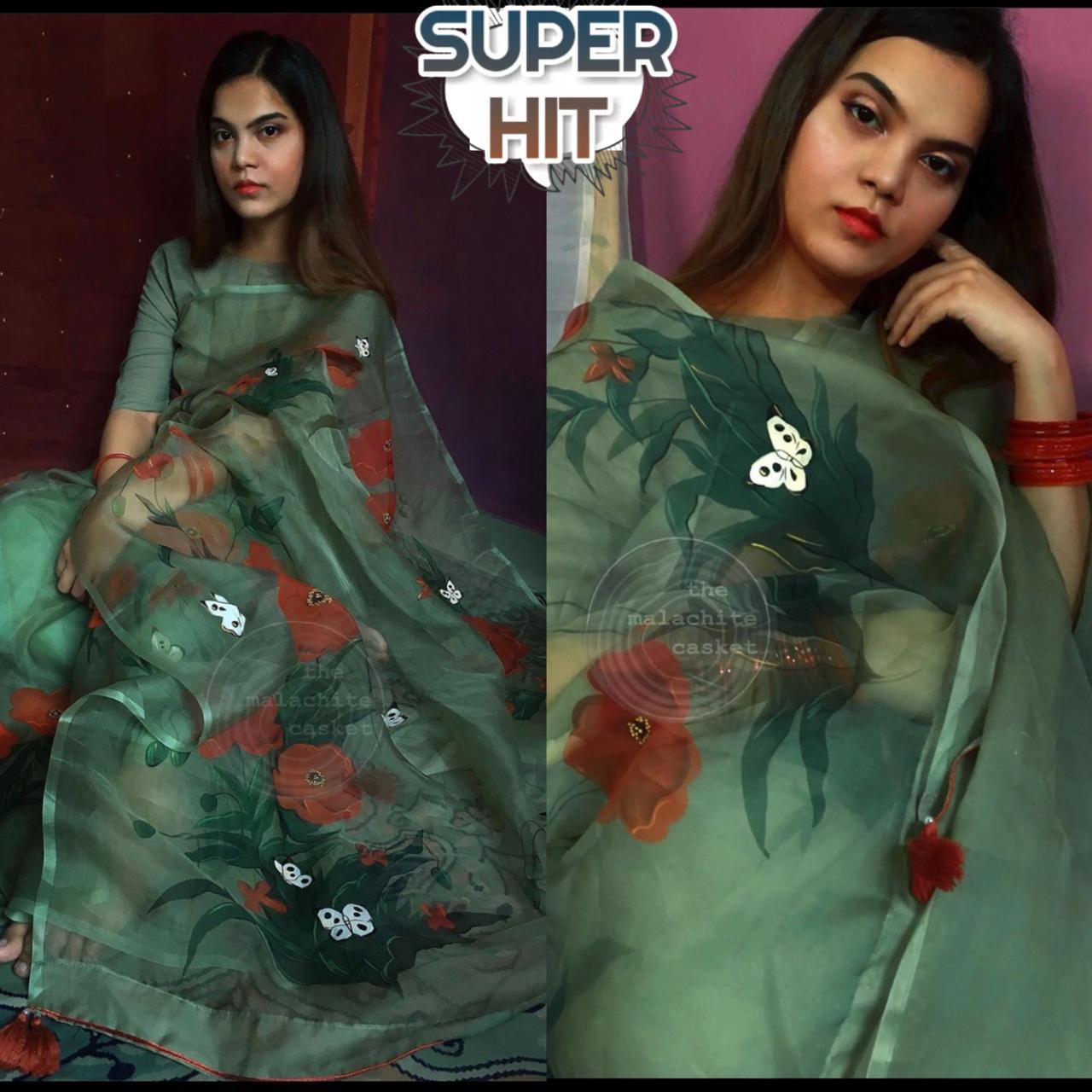 Multi Colour Ladies Casual Silk Saree