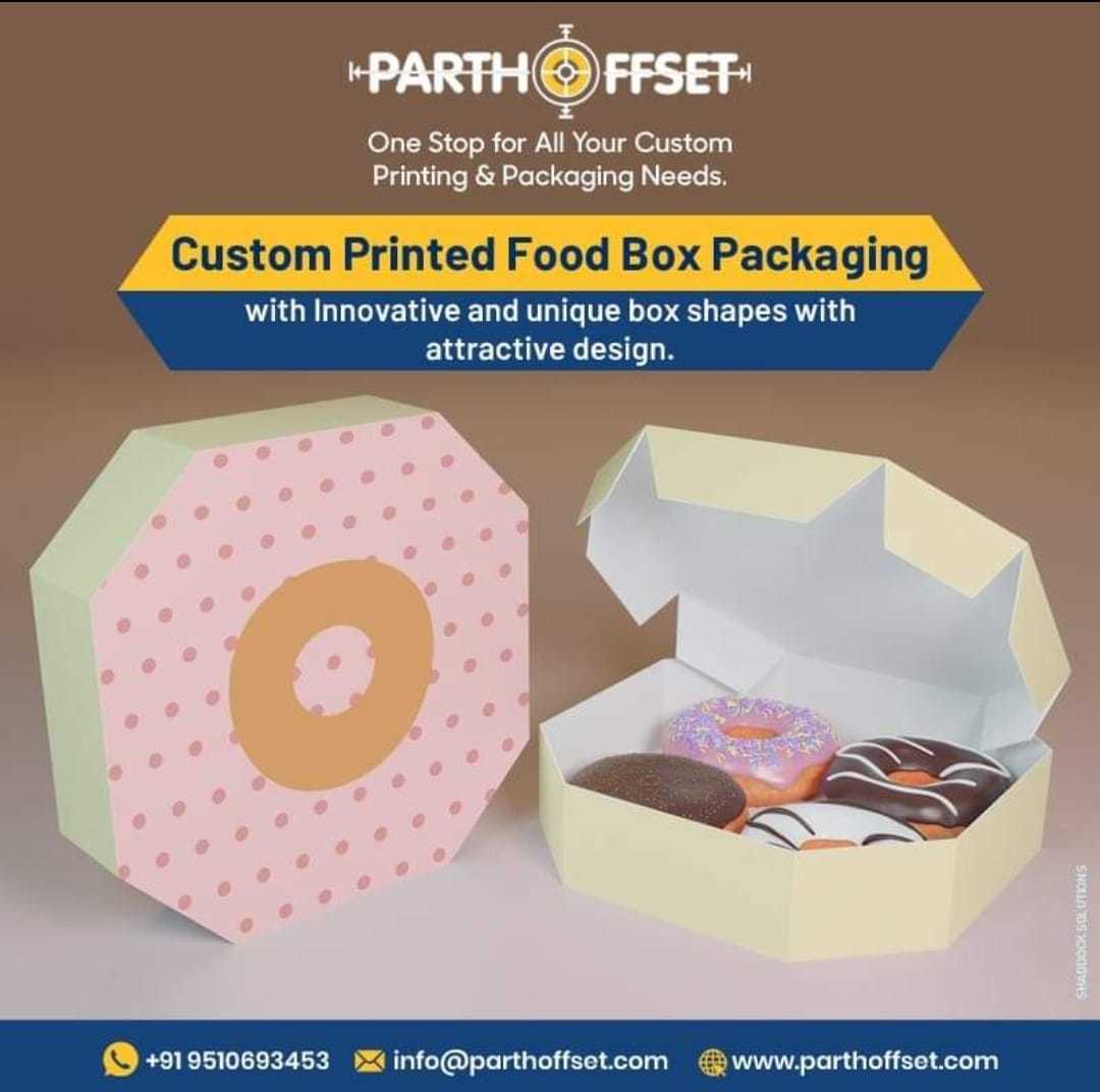 Paperboard Food Packaging Boxes - Color: Multicolor