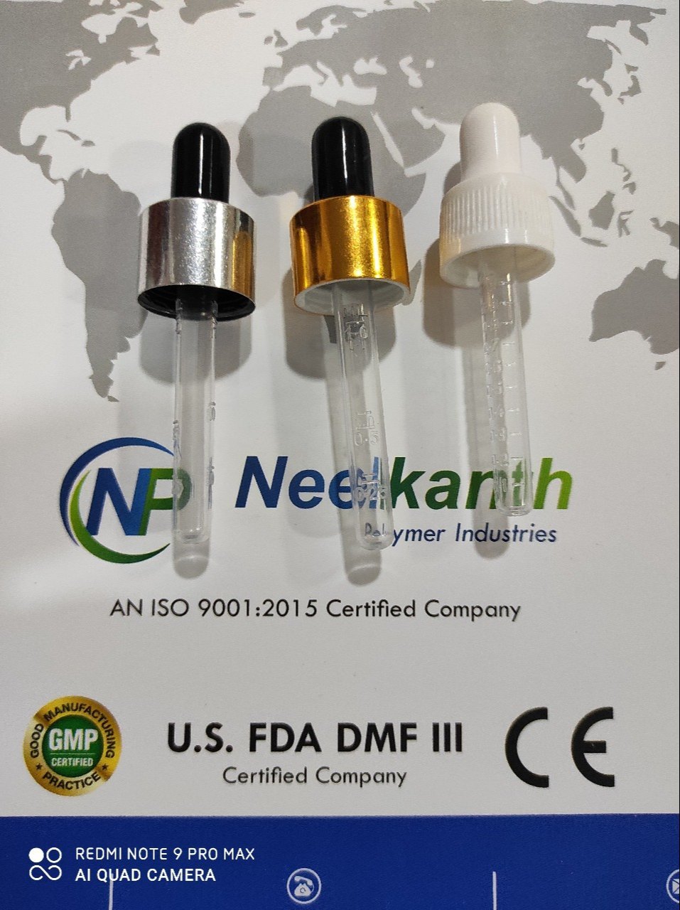 Gold And Silver Plastic Dropper - Feature: 1 Year