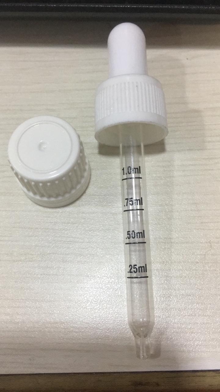 Dropper Assembly - Natural Rubber & Plastic Materials, Sizes: 2ml & 5ml, Colors: White, Blue, Green | Easy To Use, Reusable, Accurate Measurements