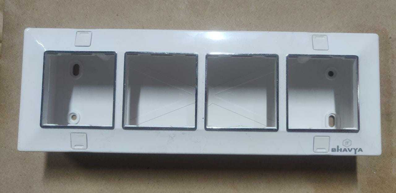 Modular Gang Box - Curve Type Design | Versatile And Sleek Aesthetic, Ideal For Electrical Wiring Solutions