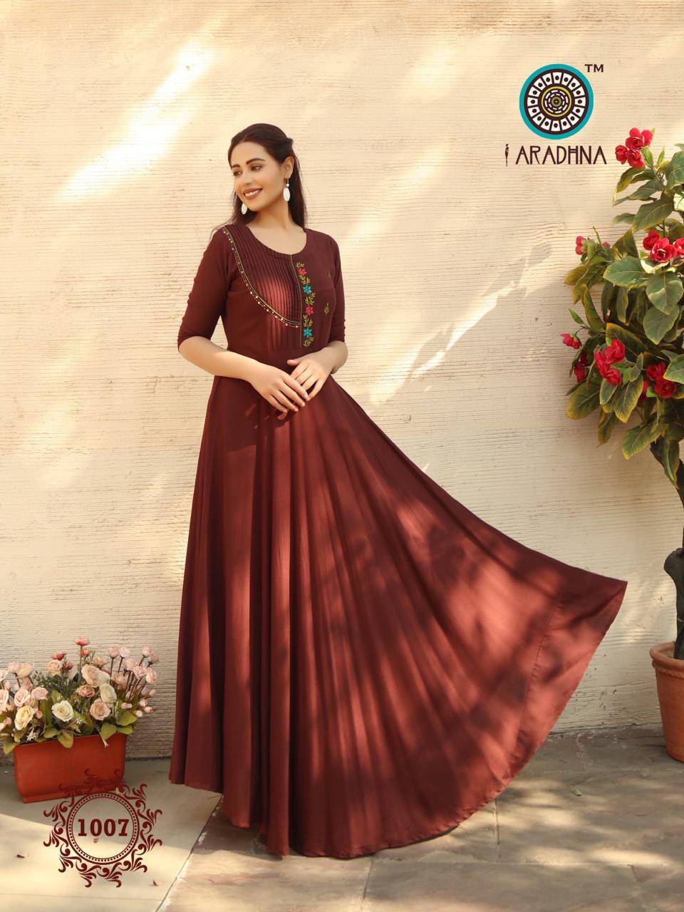 Fashion Fabulous Vol 1 Heavy Rayon With Embroidery & Manual Work Kurtis - Heavy Rayon, Sizes S(36)-xxl(44), 9 Elegant Designs, 3-4th Sleeves, Washable, Quick Dry, Custom Logo