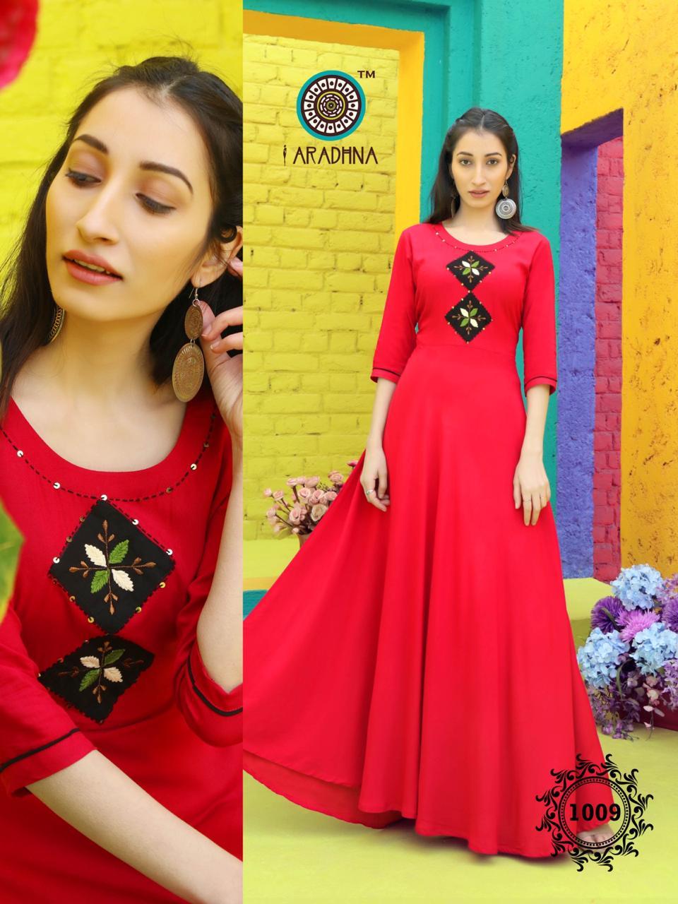 Fashion Fabulous Vol 1 Heavy Rayon With Embroidery & Manual Work Kurtis - Heavy Rayon, Sizes S(36)-xxl(44), 9 Elegant Designs, 3-4th Sleeves, Washable, Quick Dry, Custom Logo