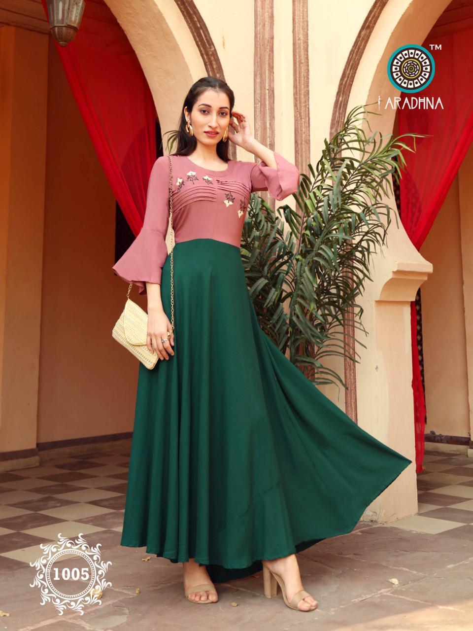 Fashion Fabulous Vol 1 Heavy Rayon With Embroidery & Manual Work Kurtis - Heavy Rayon, Sizes S(36)-xxl(44), 9 Elegant Designs, 3-4th Sleeves, Washable, Quick Dry, Custom Logo