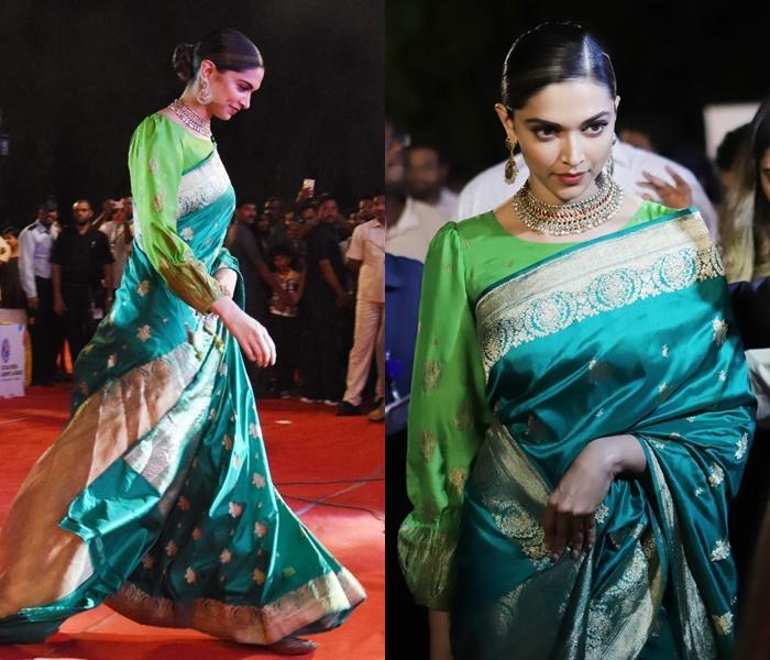 Traditional Bollywood Banarasi Zari Silk Saree - Intricate Multi-color Floral Design, Heavy Jacquard Weaving, Attractive Rich Pallu & Blouse Elegant Combination