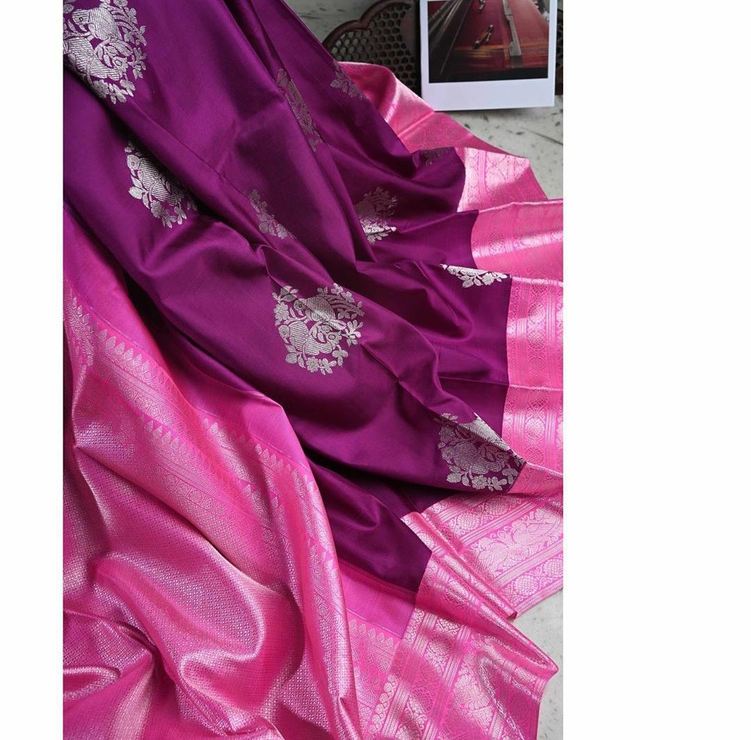 Multi Colour Ladies Kanchipuram Silks Saree