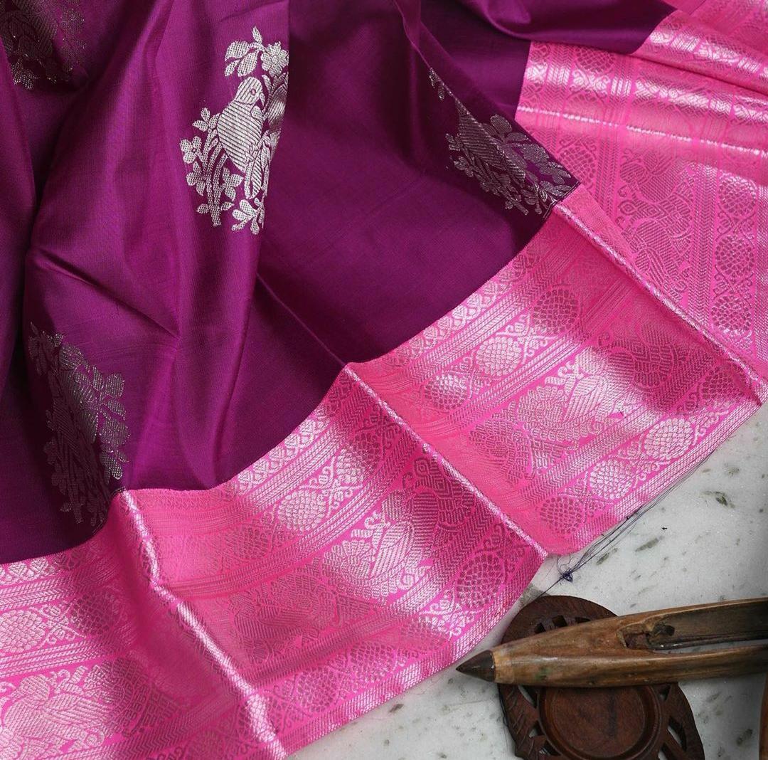 Multi Colour Ladies Kanchipuram Silks Saree