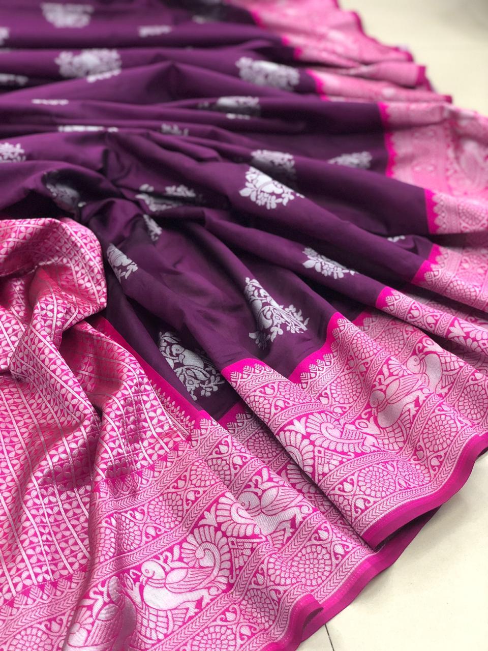 Multi Colour Ladies Kanchipuram Silks Saree