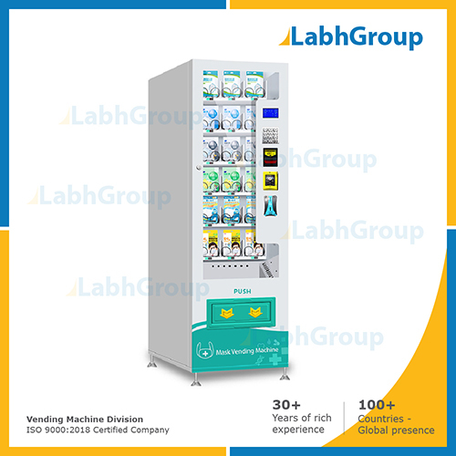 Face Mask Vending Machine - Durable Stainless Steel, Touchless Dispensing System for Quick Access to Face Masks