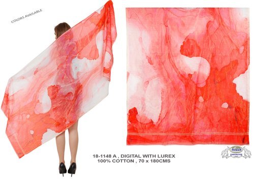 Summer Digital Print Shawls Scarf Length: Long