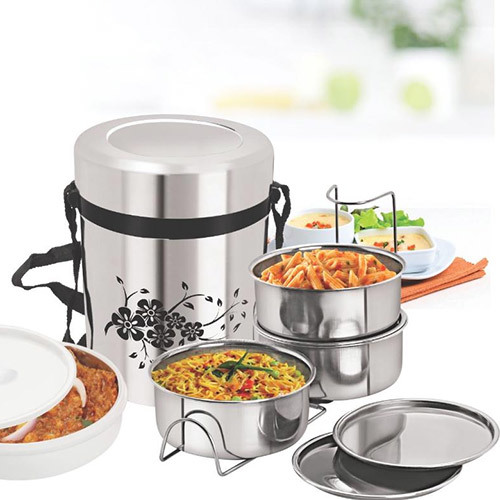 स्टील लंच बॉक्स